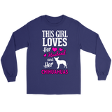 This Girls Loves Husband and Chihuahuas Shirt