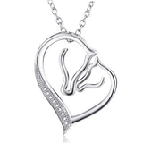 Double Horse Necklace