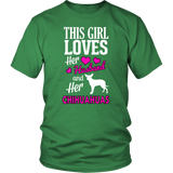 This Girls Loves Husband and Chihuahuas Shirt