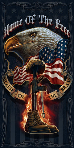 Home of the Free Towel (Free Shipping)