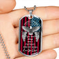 Father's Veterans Day Hero Dog Tag Necklace - Personalize it!