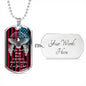Father's Veterans Day Hero Dog Tag Necklace - Personalize it!