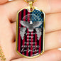 Father's Day Patriot & Hero Dog Tag Necklace 2021 - Personalize it!