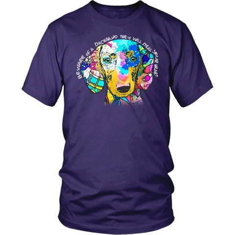 Dachshund Shirt - Dachshund Beware Steal Your Heart
