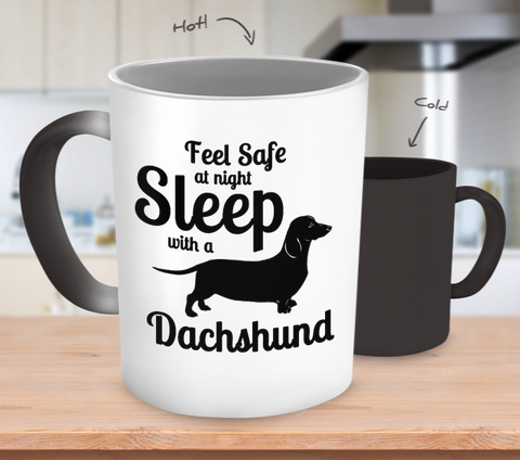 Dachshund Sleep with Color Changing Mug