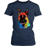 German Shepherd Shirt - German Shepherd Love Colorful