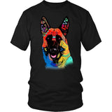 German Shepherd Shirt - German Shepherd Love Colorful