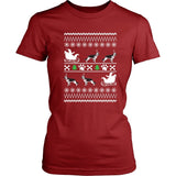 German Shepherd Shirt - German Shepherd Ugly Christmas Sweater Design