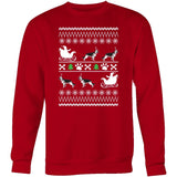 German Shepherd Shirt - German Shepherd Ugly Christmas Sweater Design