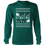 German Shepherd Shirt - German Shepherd Ugly Christmas Sweater Design