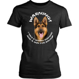 German Shepherd Shirt - German Shepherd Warning (clearance) Size Small