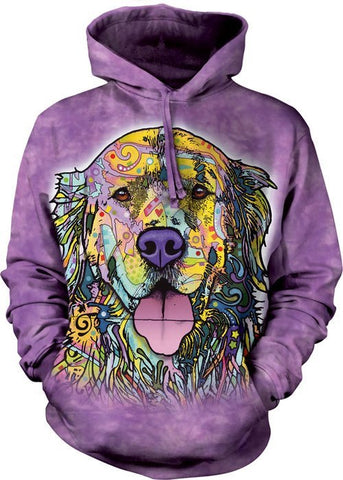 Golden Retriever Shirt - Golden Retriever Colorful Hoodie