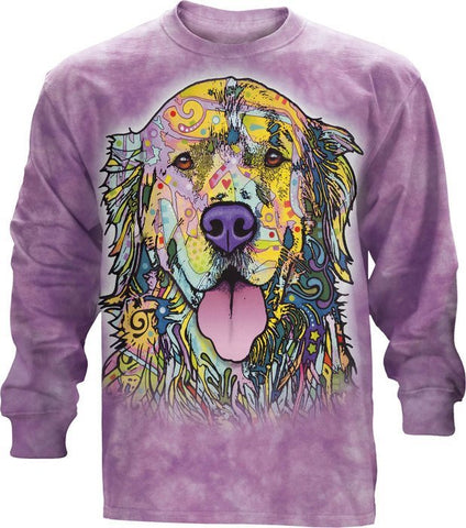 Golden Retriever Shirt - Golden Retriever Colorful Long Sleeve