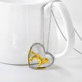 Golden Retriever Shirt - Golden Retriever Heart Necklace