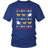 Golden Retriever Shirt - Golden Retriever Ugly Christmas Sweater Design