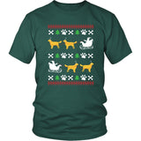 Golden Retriever Shirt - Golden Retriever Ugly Christmas Sweater Design