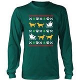 Golden Retriever Shirt - Golden Retriever Ugly Christmas Sweater Design