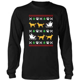 Golden Retriever Shirt - Golden Retriever Ugly Christmas Sweater Design