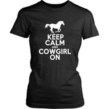 Horse Shirt - Keep Calm & CowGirl On