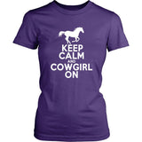 Horse Shirt - Keep Calm & CowGirl On