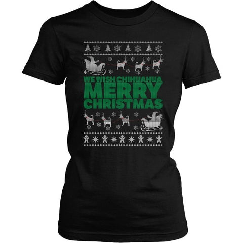 T-shirt - Chihuahua 'Ugly Christmas Sweater' Shirt