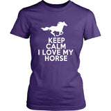 T-shirt - Keep Calm I Love My Horse