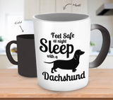 Dachshund Sleep with Color Changing Mug