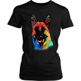 German Shepherd Shirt - German Shepherd Love Colorful