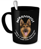 German Shepherd Shirt - German Shepherd Warning Mug